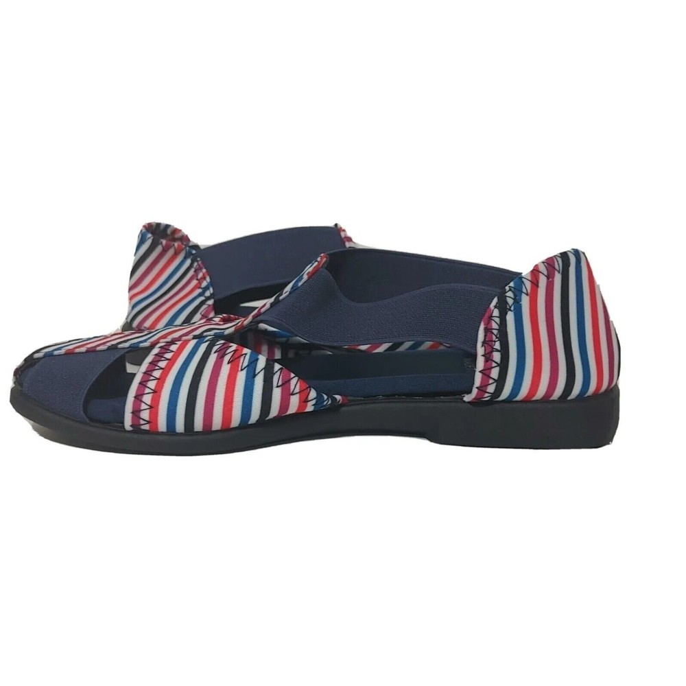 Women's Fisherman Sandals Casual Shoes Berry Stripe Navy 7W Style 50545BRE7W E02 - Picture 9 of 11
